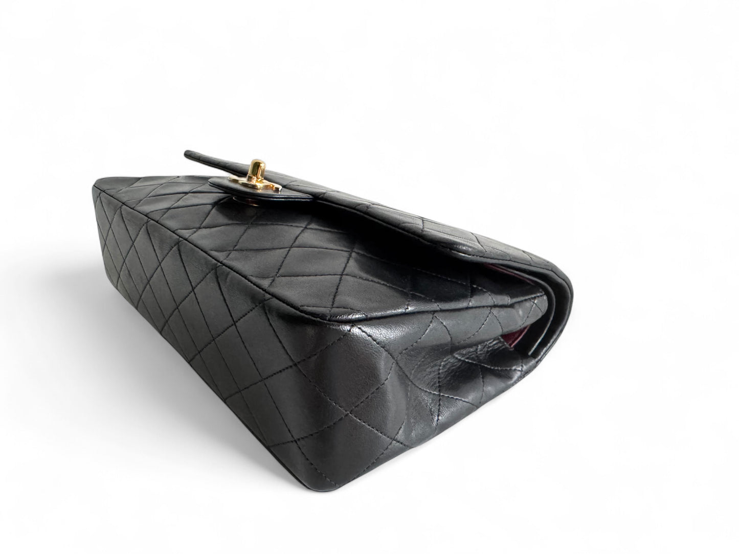 CHANEL Matelasse Double Flap Bag Black