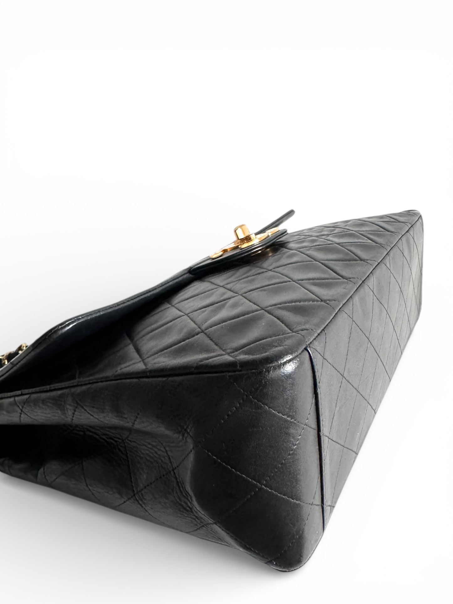 CHANEL Lambskin Quilted XL Jumbo Single Flap Bag