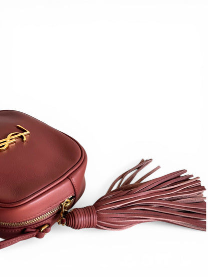 SAINT LAURENT Nappa Monogram Blogger Bag