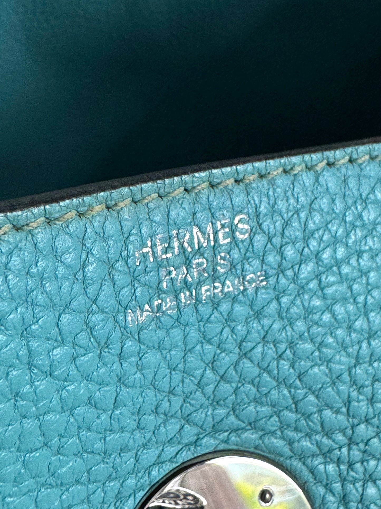 HERMES Taurillon Clemence Lindy 34