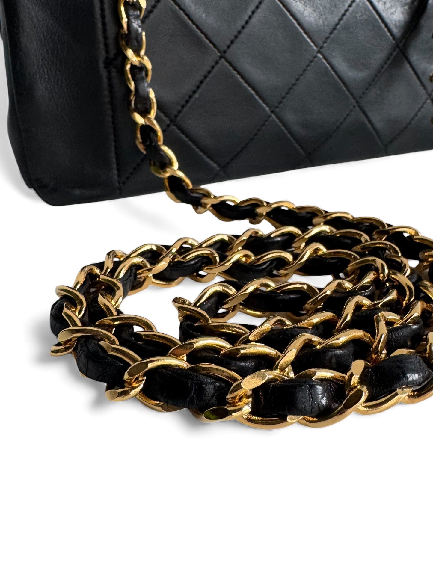 CHANEL Vintage Lambskin Small Diana Flap Bag