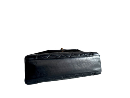 CHANEL Lambskin Black Flap Bag