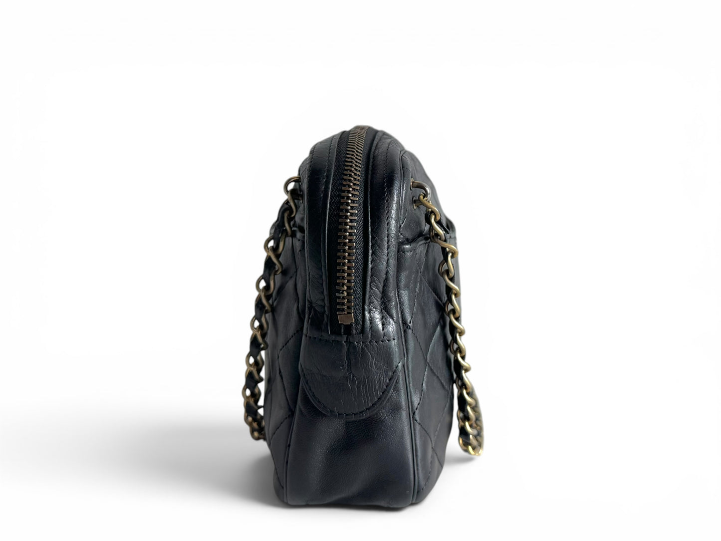 CHANEL Vintage Quilted Camera Bag