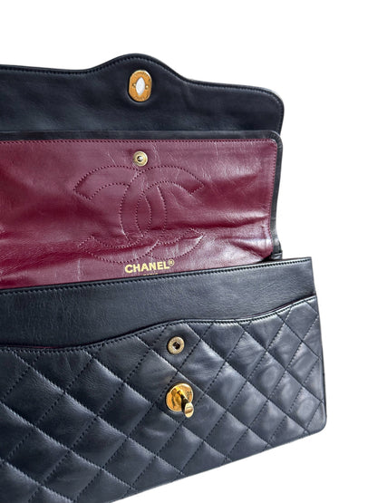 CHANEL Lambskin Quilted Medium Double Flap Bag