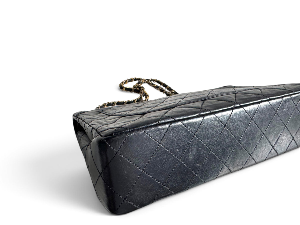 CHANEL Lambskin Quilted Medium Double Flap