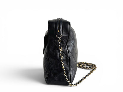 CHANEL Lambskin Quilted Tassel Camera Case