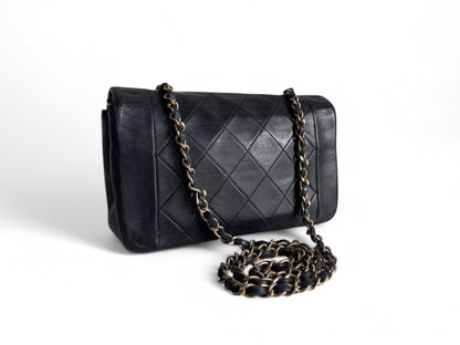 CHANEL Lambskin Diana Small Single Flap