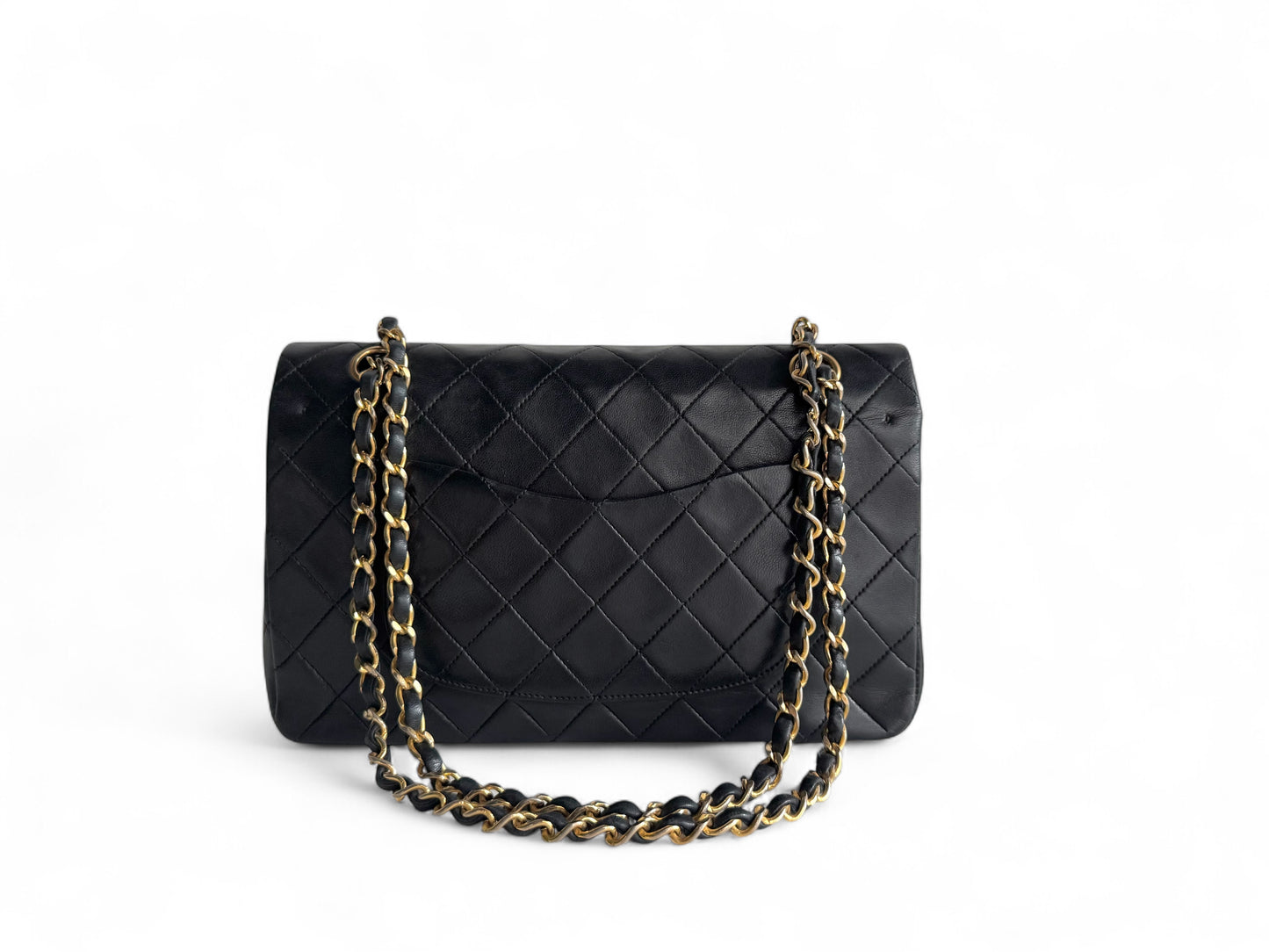 CHANEL Matelasse Double Flap Bag Black