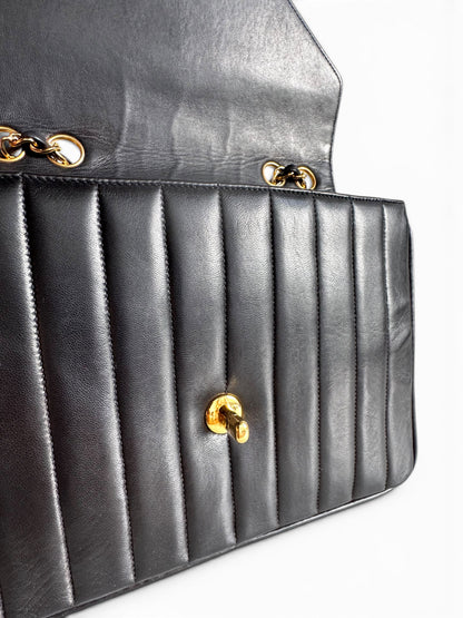 Chanel Lambskin Chevron Single Flap Bag