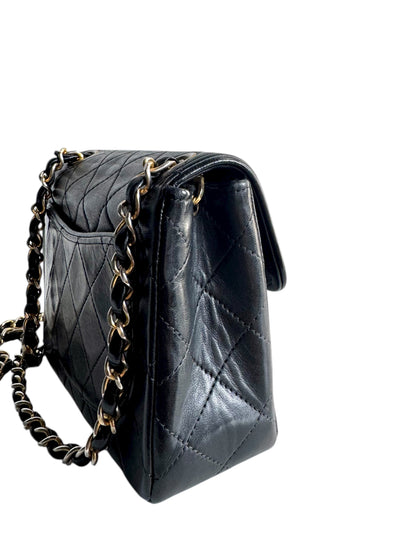 CHANEL Lambskin Matelasse Mini Flap Bag