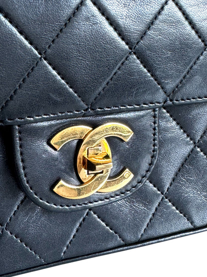 CHANEL Lambskin Medium Mademoiselle Double Flap