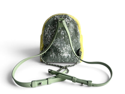 CHANEL Sequin Tri-color Waterfall Backpack