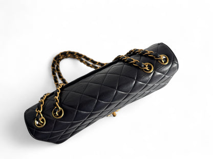 CHANEL Lambskin Quilted Jumbo Single Flap Bag