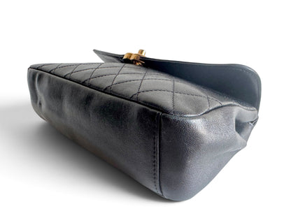 CHANEL Calfskin Curve Flap Bag