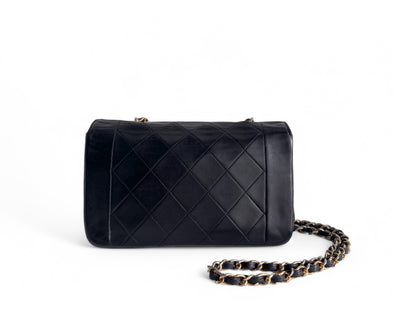 CHANEL Lambskin Diana Small Single Flap