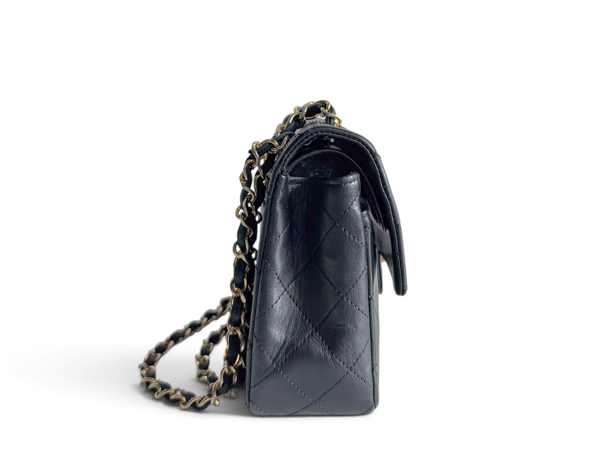 CHANEL Lambskin Quilted Small Double Flap