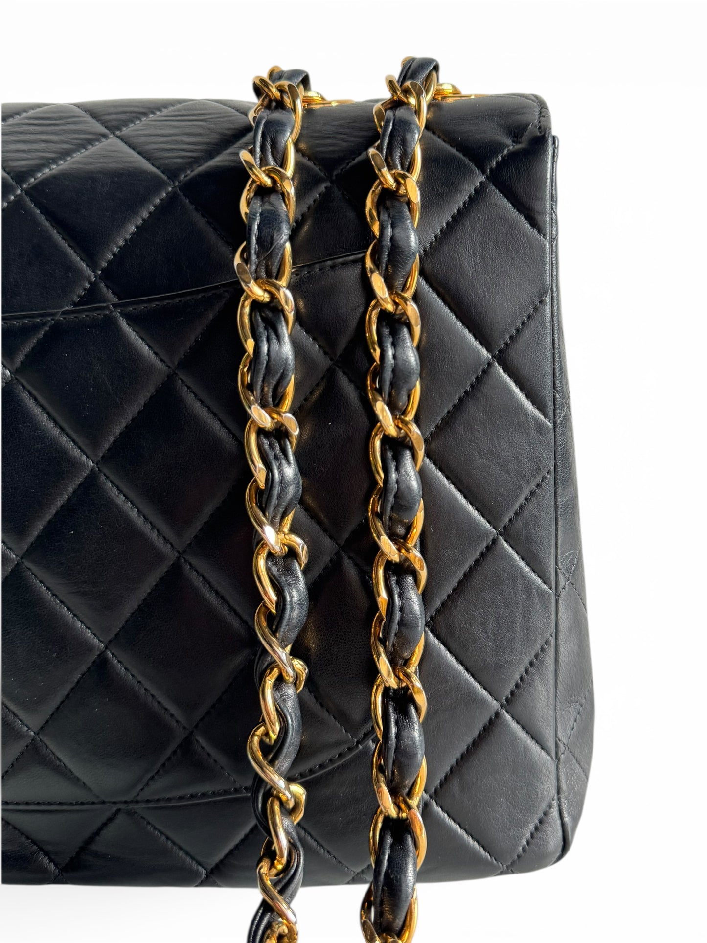 CHANEL Lambskin Quilted Jumbo Single Flap Bag