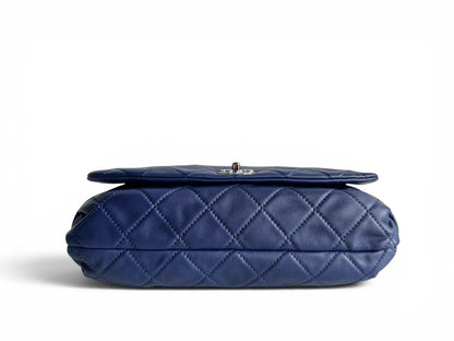 CHANEL Calfskin Quilted CC Curvy Flap