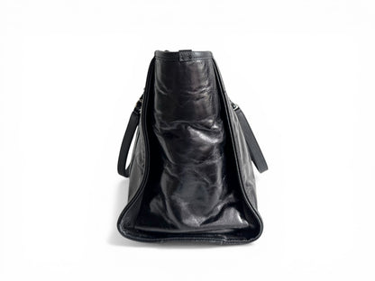 CHANEL Glazed Calfskin Small Deauville Tote