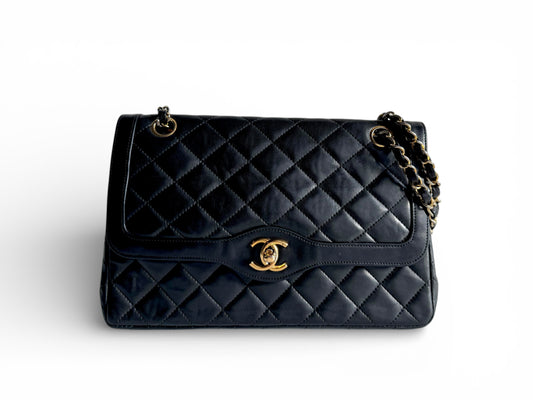 CHANEL Lambskin Quilted Medium Double Flap Bag