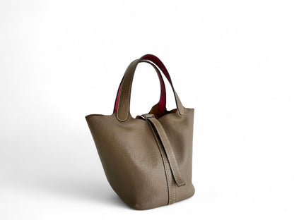 HERMÈS Chevre Mysore Éclat Picotin 18