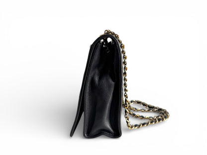 CHANEL Lambskin Quilted Small CC Single Flap Bag