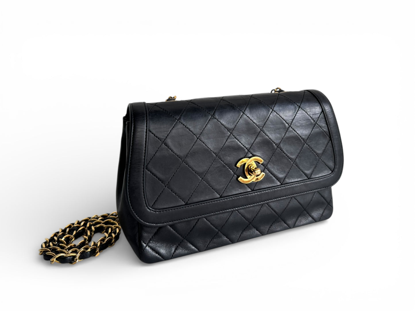 Chanel Lambskin Single Flap Bag