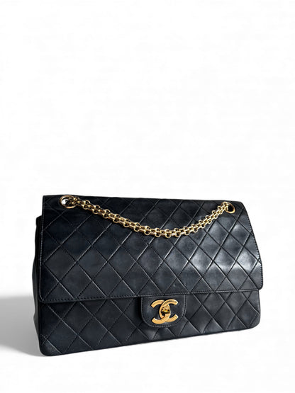 CHANEL Lambskin Medium Mademoiselle Double Flap
