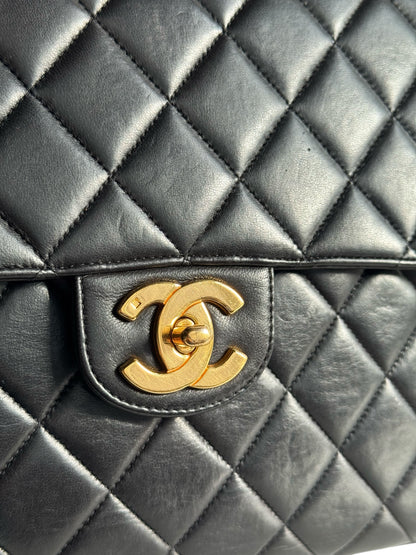 CHANEL Lambskin Quilted Jumbo Single Flap Bag