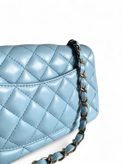 CHANEL Lambskin Quilted Mini Rectangular Flap
