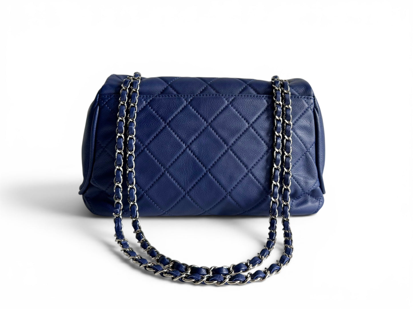 CHANEL Calfskin Quilted CC Curvy Flap