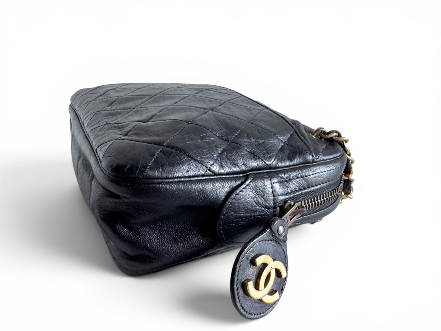CHANEL Vintage Quilted Camera Bag