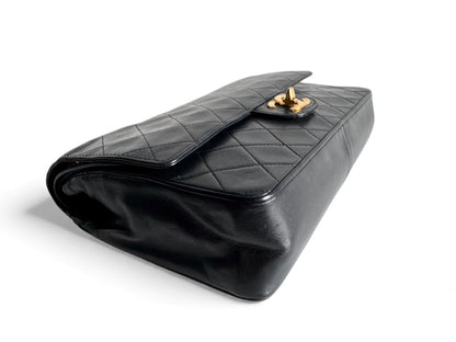 CHANEL Lambskin Medium Mademoiselle Double Flap
