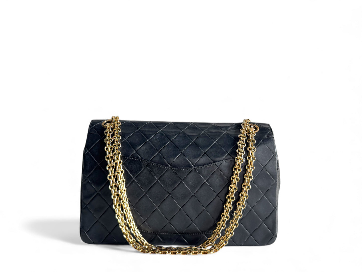 CHANEL Lambskin Medium Mademoiselle Double Flap
