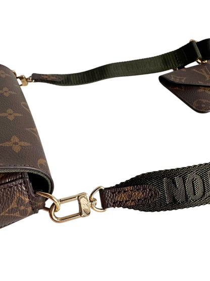 LOUIS VUITTON Monogram Felicie Strap & Go Kaki