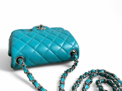 CHANEL Lambskin Quilted Mini Square Flap