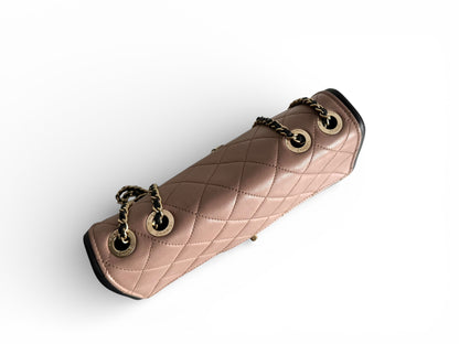 CHANEL Calfskin Quilted Medium Graphic Flap