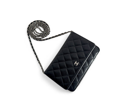 CHANEL Caviar Quilted Wallet on Chain WOC