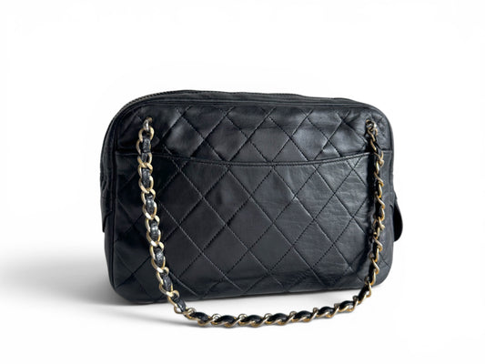 CHANEL Vintage Quilted Camera Bag