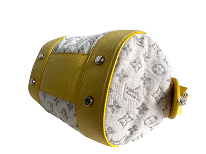 LOUIS VUITTON Monogram Denim Pochette Round Bag