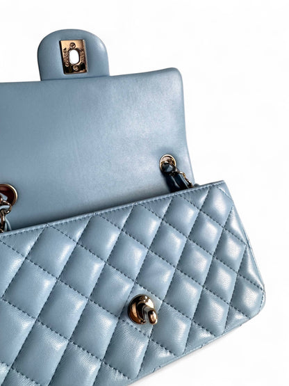 CHANEL Lambskin Quilted Mini Rectangular Flap
