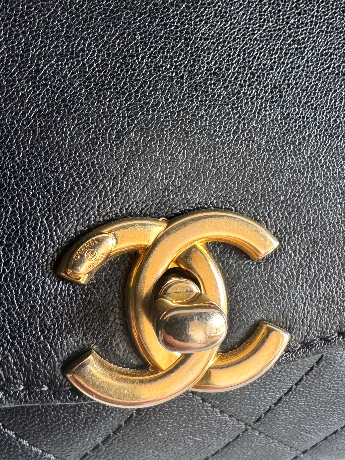 CHANEL Calfskin Curve Flap Bag