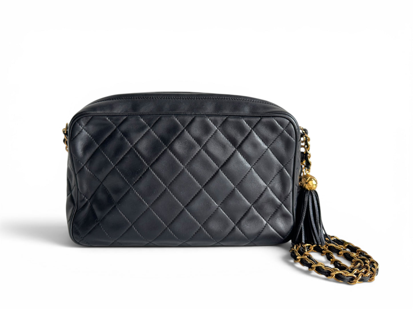 CHANEL Quilted Small Diamond CC Camera Bag