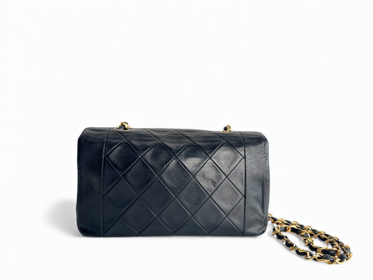 CHANEL Vintage Lambskin Small Diana Flap Bag