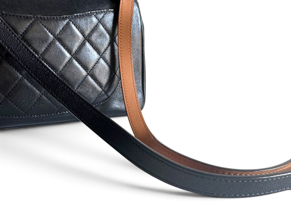 CHANEL Calfskin Curve Flap Bag