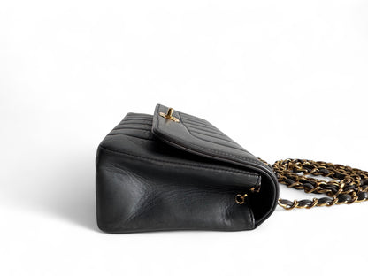 CHANEL Lambskin Vertical Flap Bag