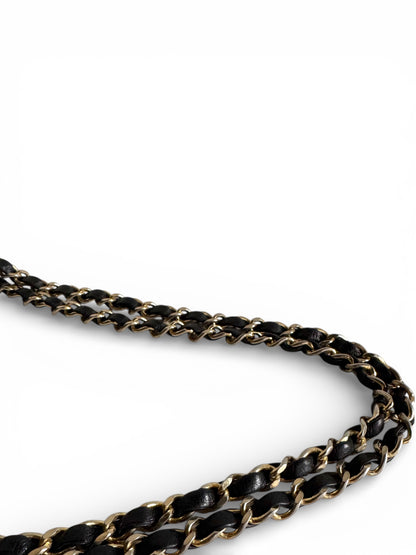 CHANEL Lambskin Quilted Medium Double Flap Bag