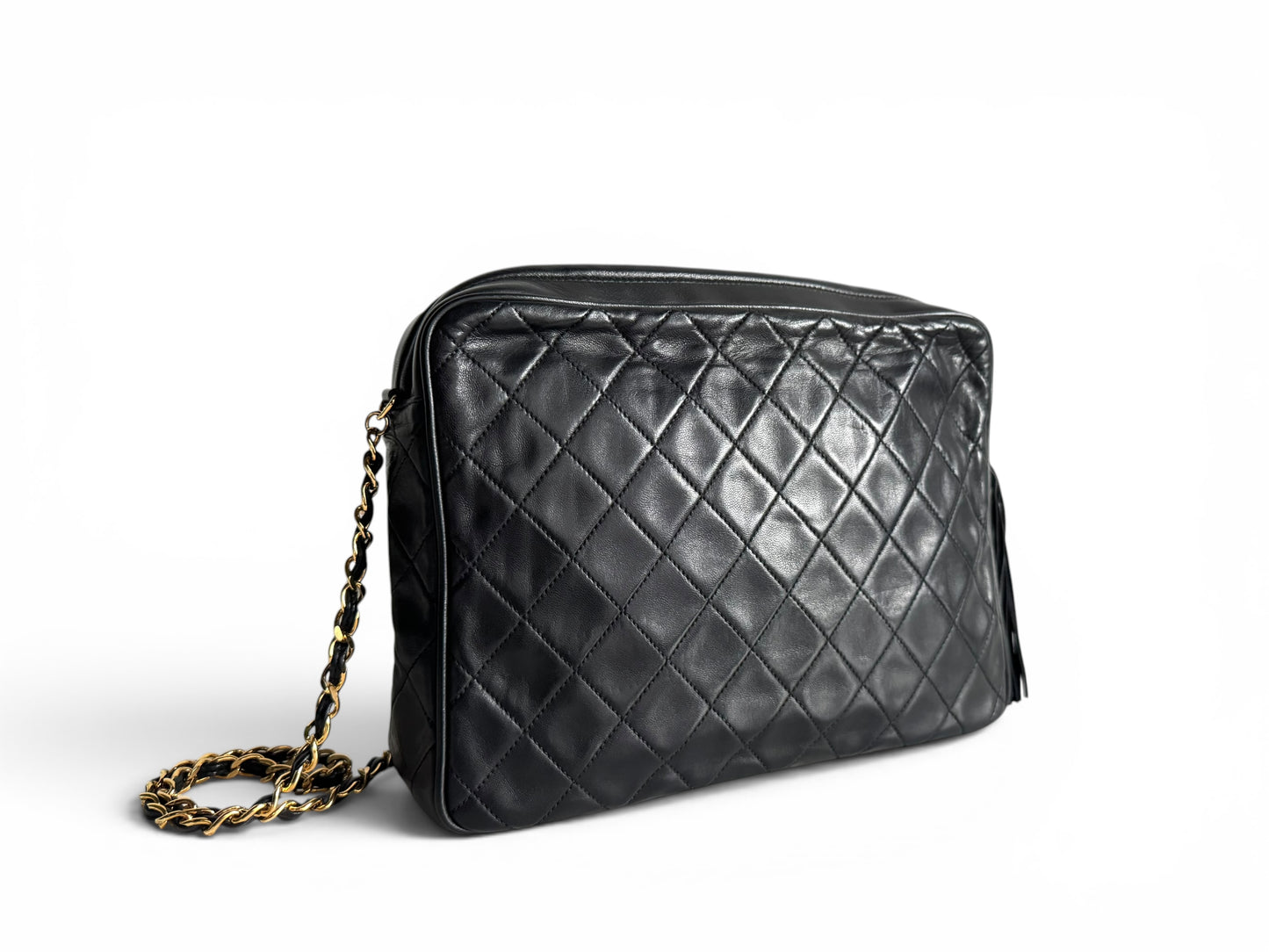 CHANEL Vintage Quilted Camera Bag