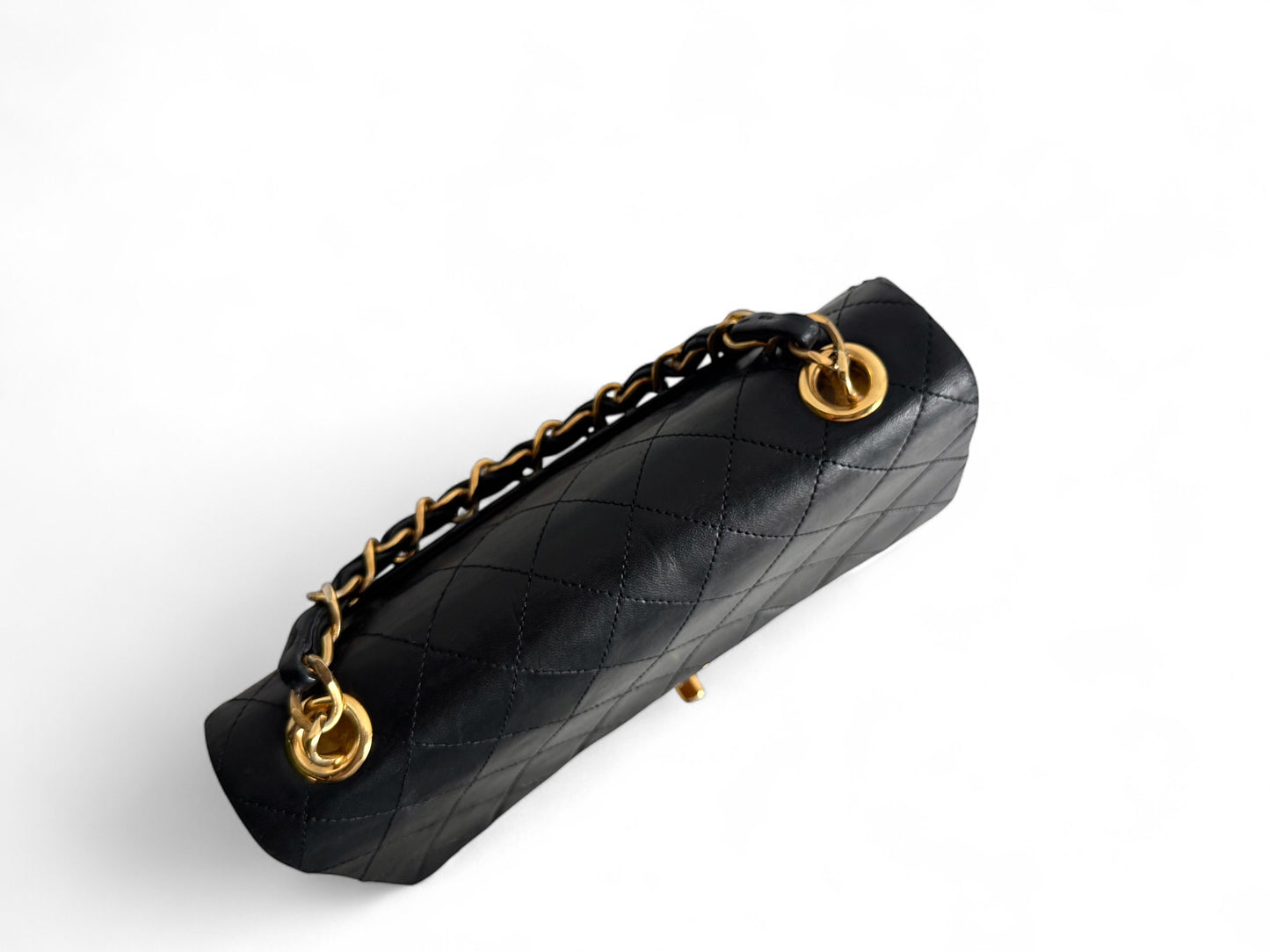 Chanel Lambskin Matelasse Flap Chain Handle Bag