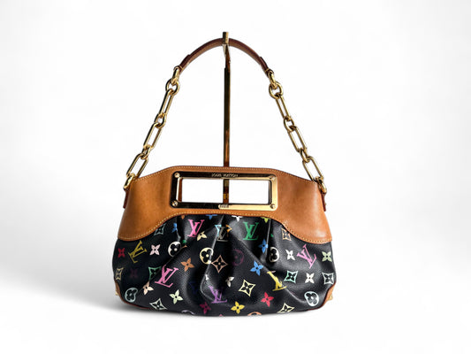 LOUIS VUITTON Monogram Multicolor Judy PM Black